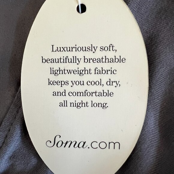 Soma NEW Camellia Lace Pajama Pant In Excalibur Grey Size L - Picture 16 of 16